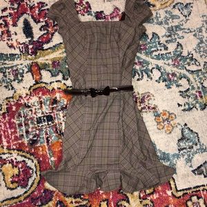 Plaid ruffle dress size 1